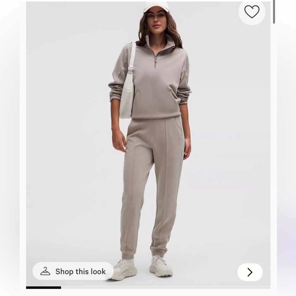 Lululemon Softstreme Classic-Fit High-Rise Jogger, XS, color warm ash grey
